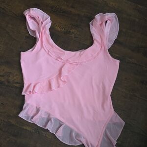 Elegant Pink Ruffled Women's Top 5/$15